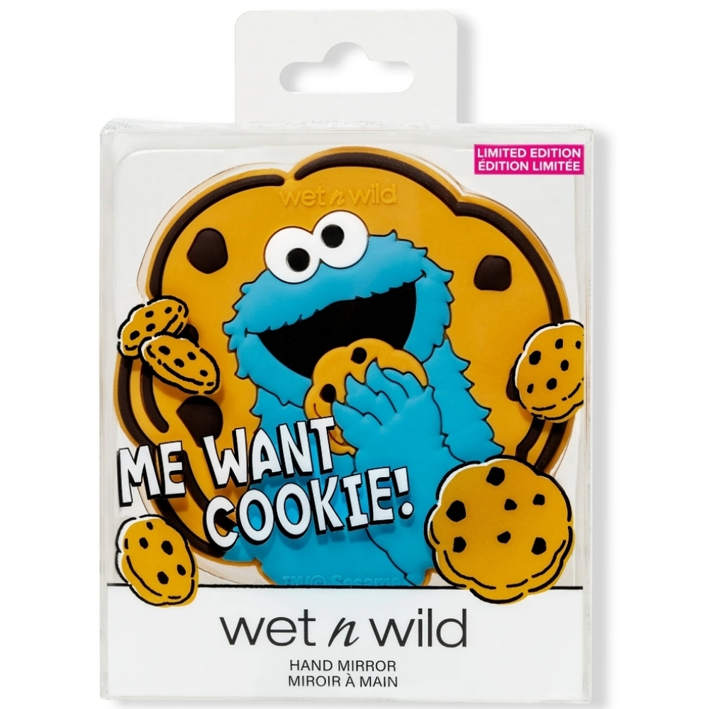 NEW Wet N Wild Sesame Street Me Want Cookie! Limited Edition Hand Mirror